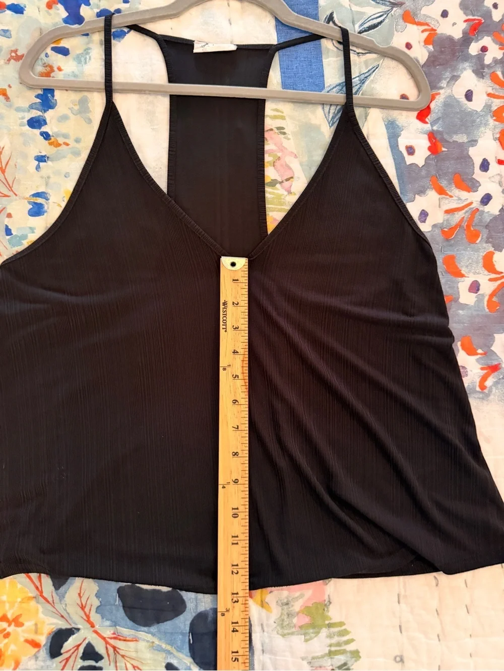 FREE PEOPLE S Intimately Free People Black Ribbed Open Back Tank Top